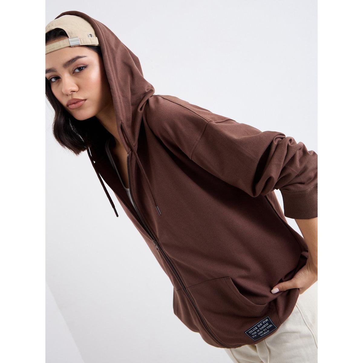 هودي فضفاض بتفاصيل سحاب للإغلاق-women-winterwear-hoodiesandsweatshirts-hoodies-image-5