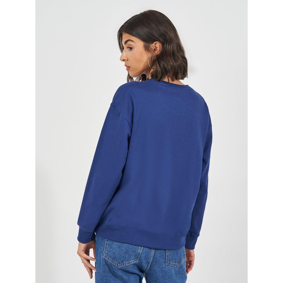 سويت شيرت مطبع بكتابة مع قصة عادية-women-winterwear-hoodiesandsweatshirts-sweatshirts-image-4