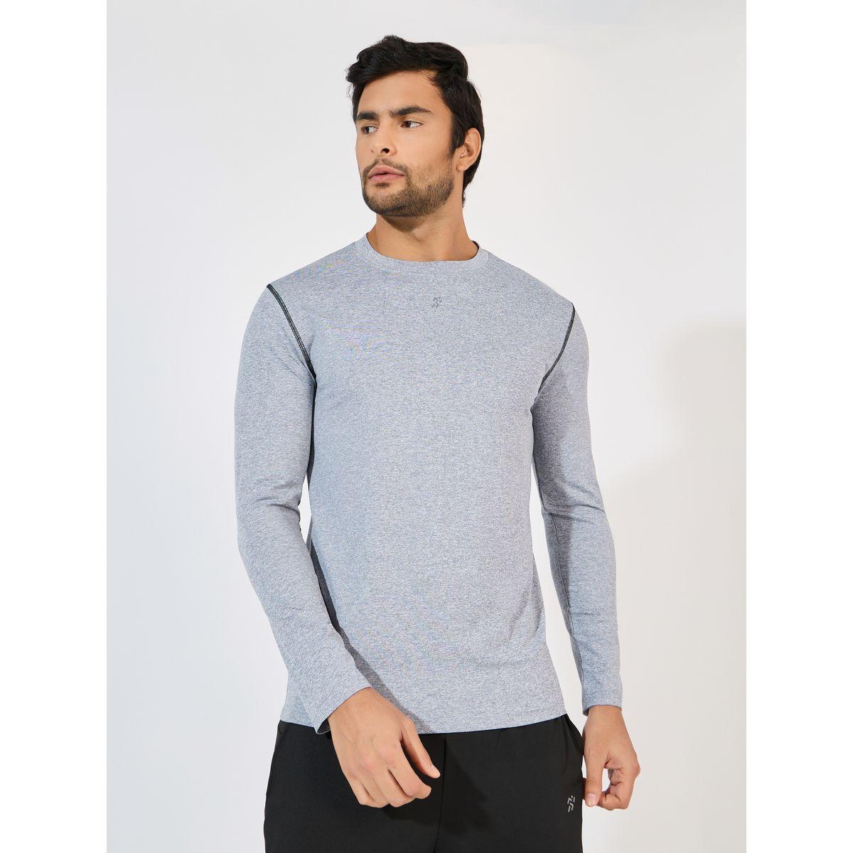 Styli Active Overlock Seam Detail Compression T-Shirt-men-clothing-sportswearandactivewear-tshirtsandpolos-image-1