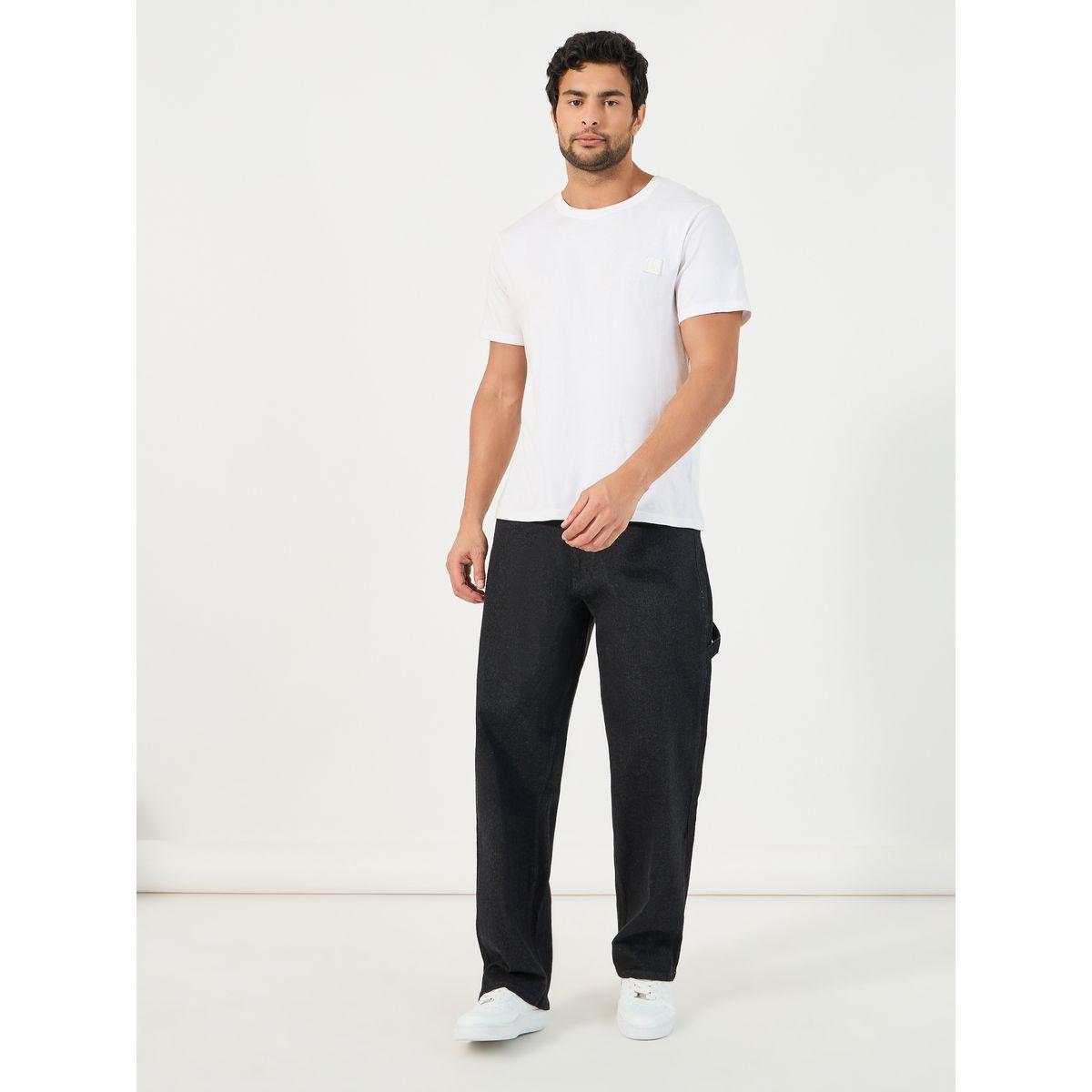 Styli Solid Carpenter Fit Jeans with Pockets-men-clothing-bottoms-jeans-image-2