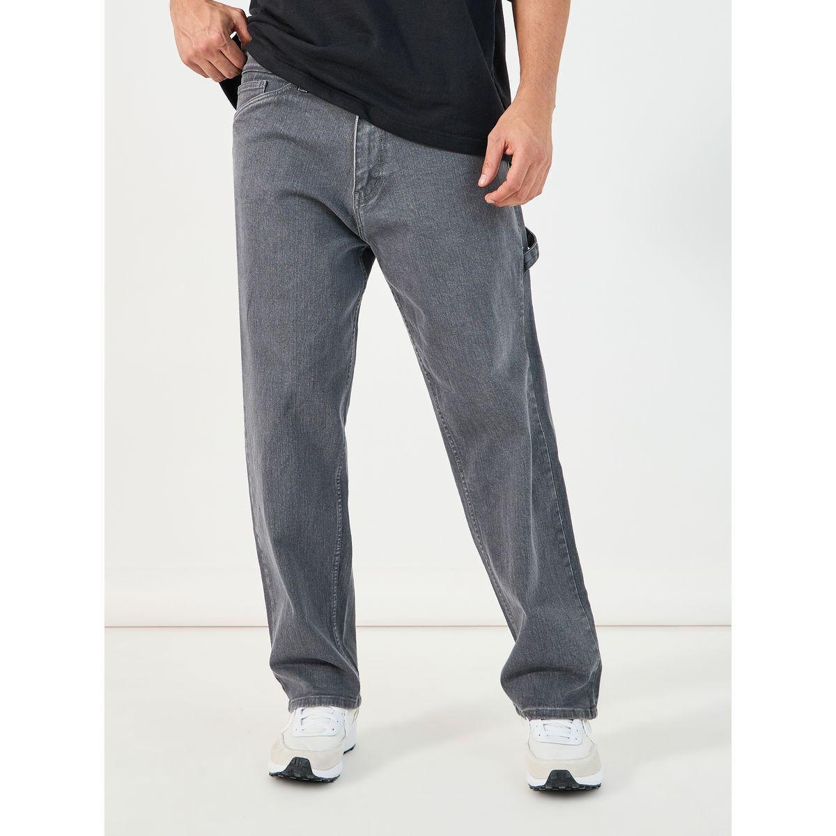 Styli Solid Carpenter Fit Jeans with Pockets-men-clothing-bottoms-jeans-image-3