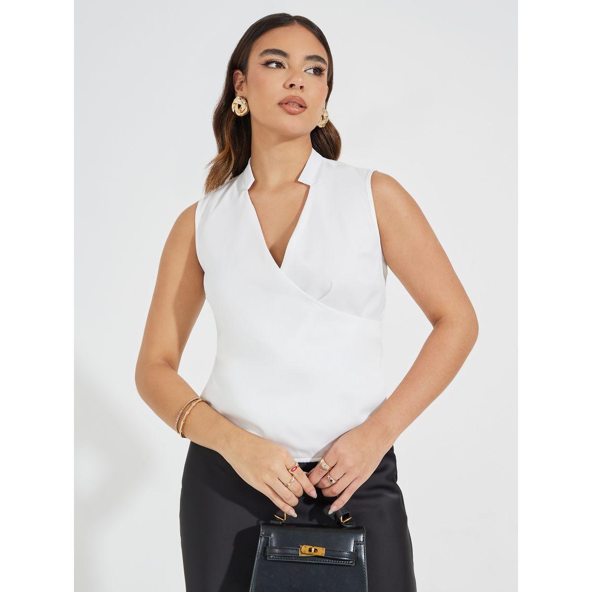 بلوزة بلا اكمام ونمط لف-women-clothing-shirtsandblouses-blouses-image-1