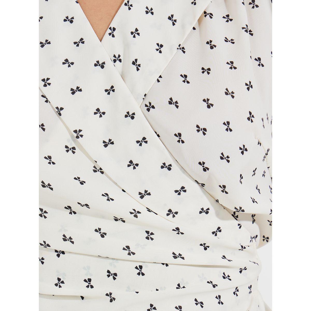 Styli Notch Lapel Wrap Top with Tie Back Detail-women-clothing-shirtsandblouses-blouses-image-3