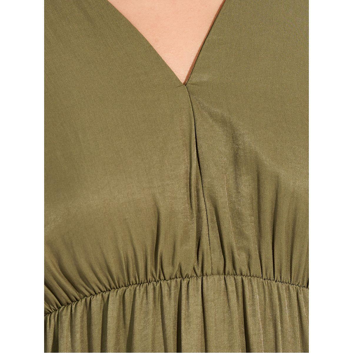 Causey X Styli  Solid V Neck A-Line Maxi Dress-women-clothing-dresses-image-3