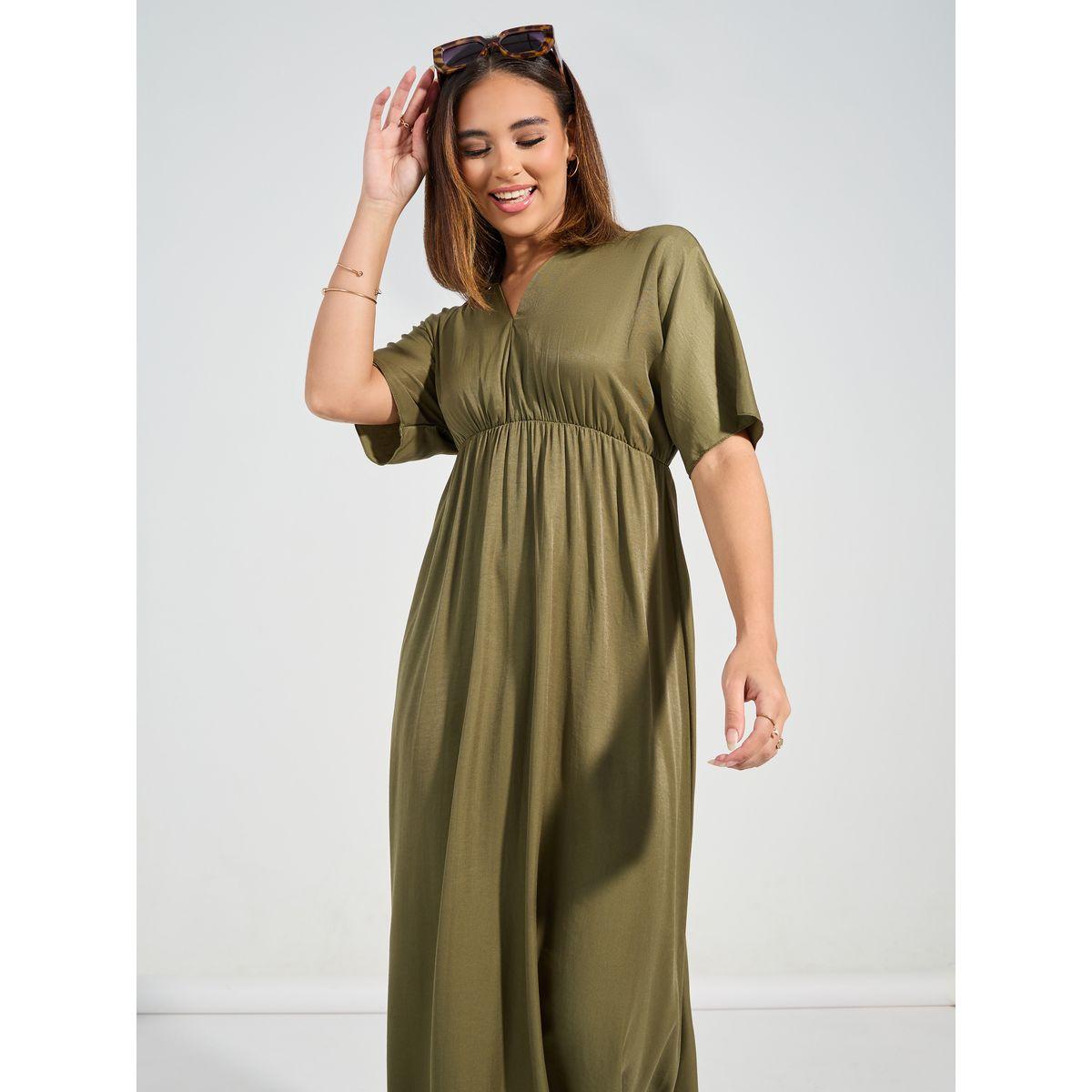 فستان طويل سادة بحافة واسعة كوزي × ستايلي-women-clothing-dresses-image-6