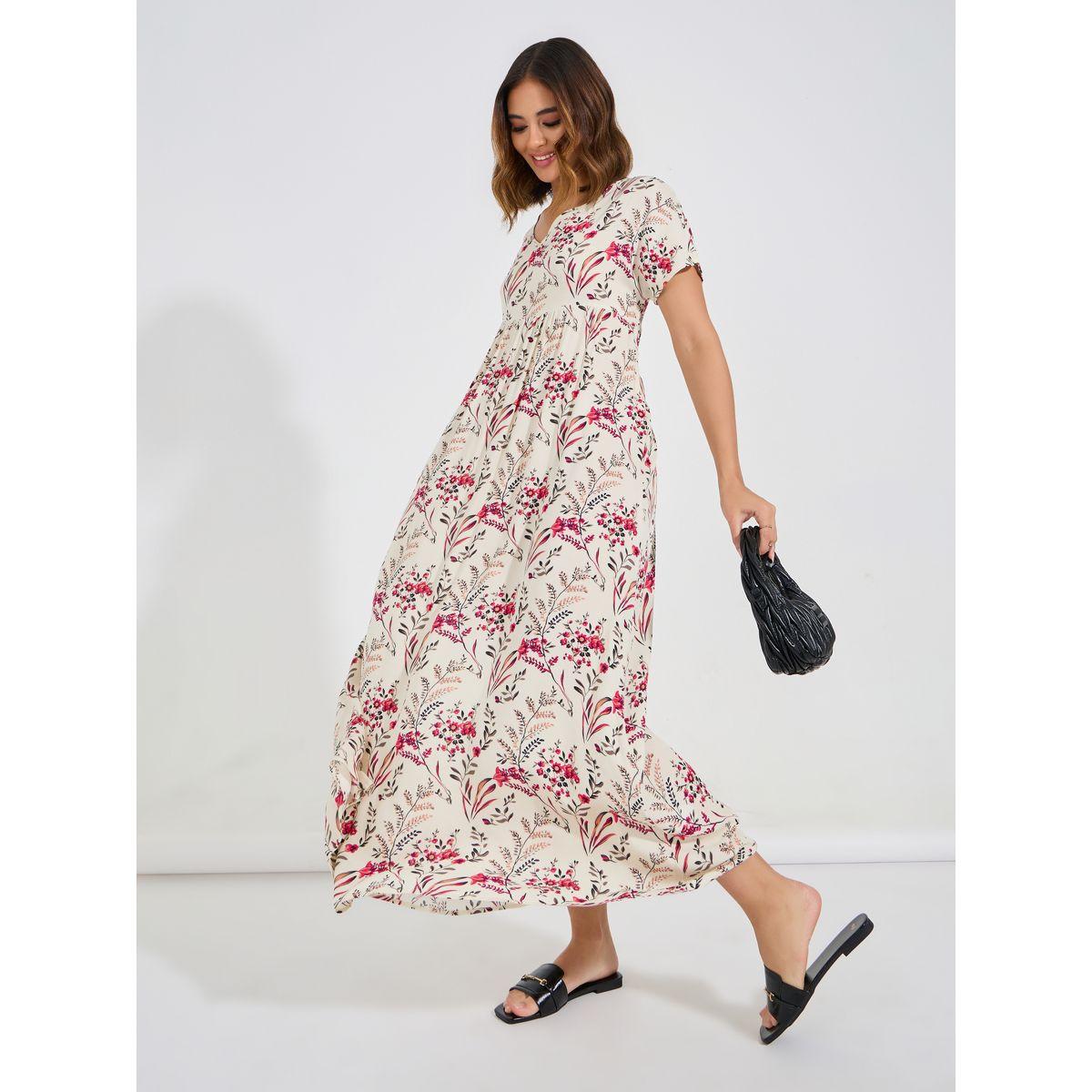 Causey X Styli  All Over Print A-Line Maxi Dress-women-clothing-dresses-image-4