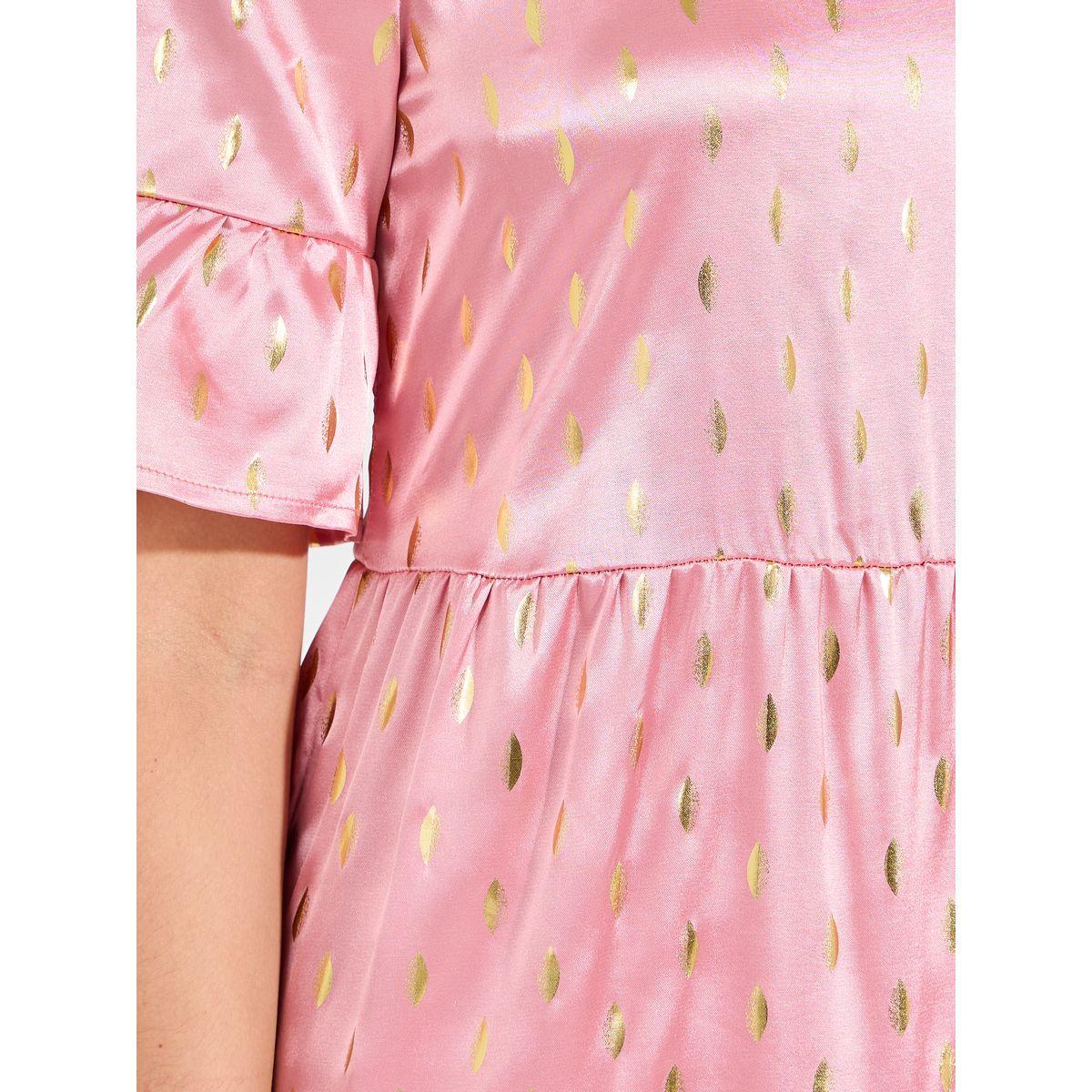 Causey X Styli  Foil Print Tiered Maxi Dress-women-clothing-dresses-image-5