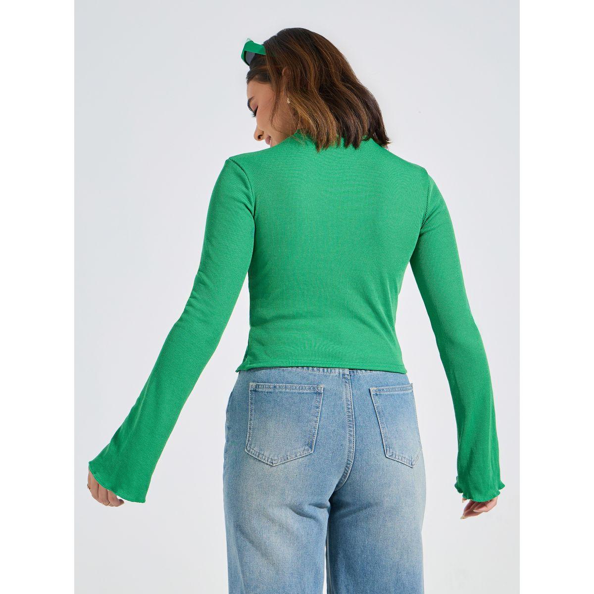 Causey X Styli  Asymmetric Hem Gathered Knit Top-women-clothing-shirtsandblouses-blouses-image-5