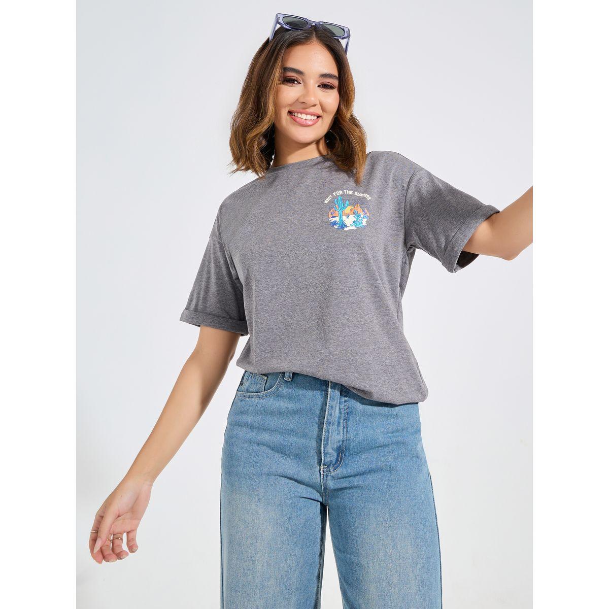 Causey X Styli  Oversized Graphic Print T-Shirt with Turn-Up Sleeves-women-clothing-tshirts-image-5