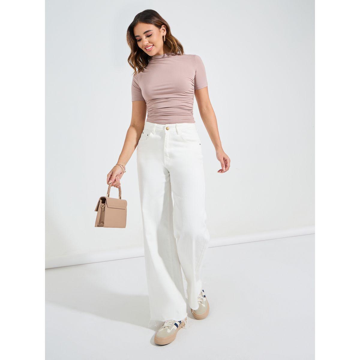 Causey X Styli  Gathered High Neck Knit Top-women-clothing-shirtsandblouses-blouses-image-2