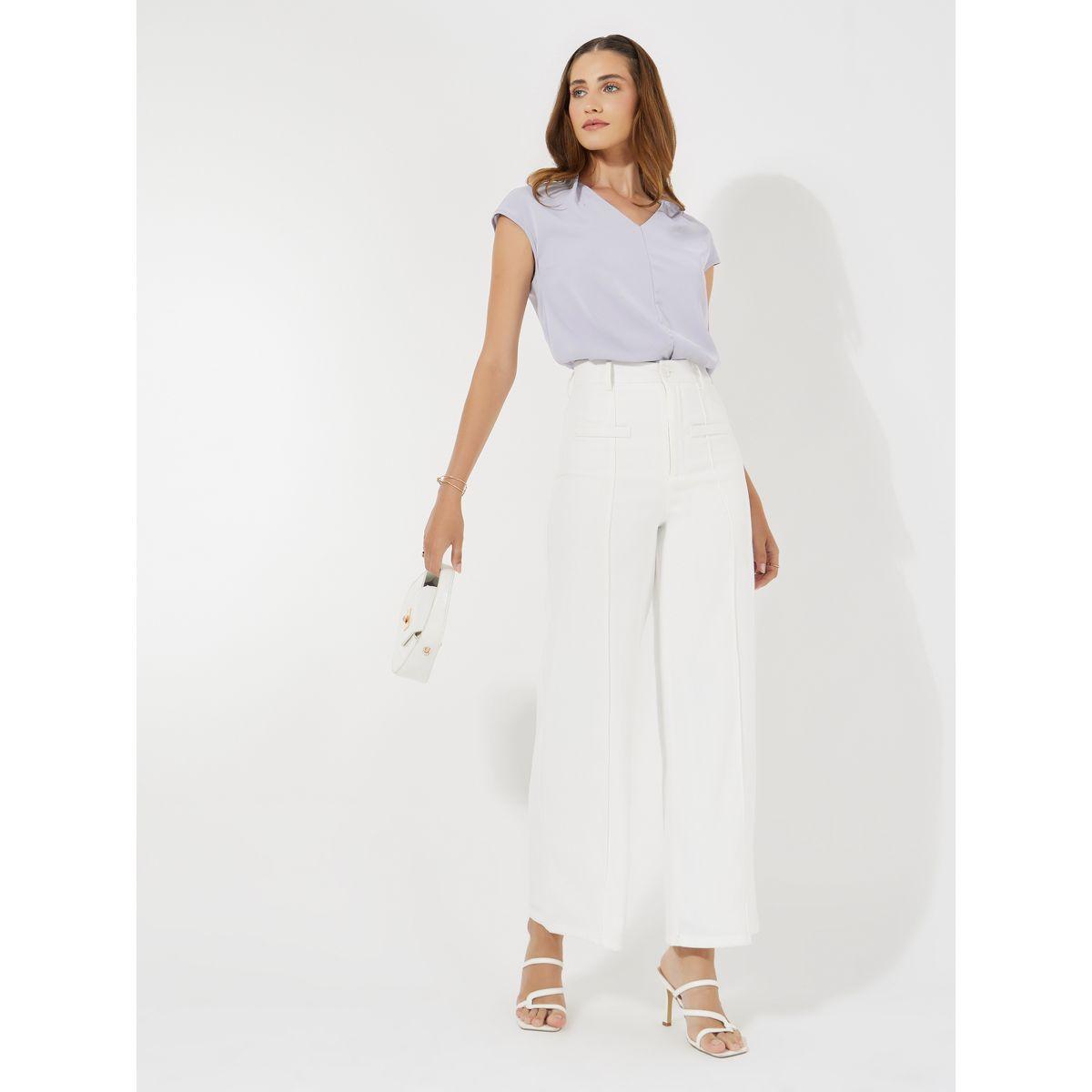 بلوزة سادة بقصة عادية واكمام كاب كوزي × ستايلي-women-clothing-shirtsandblouses-blouses-image-3