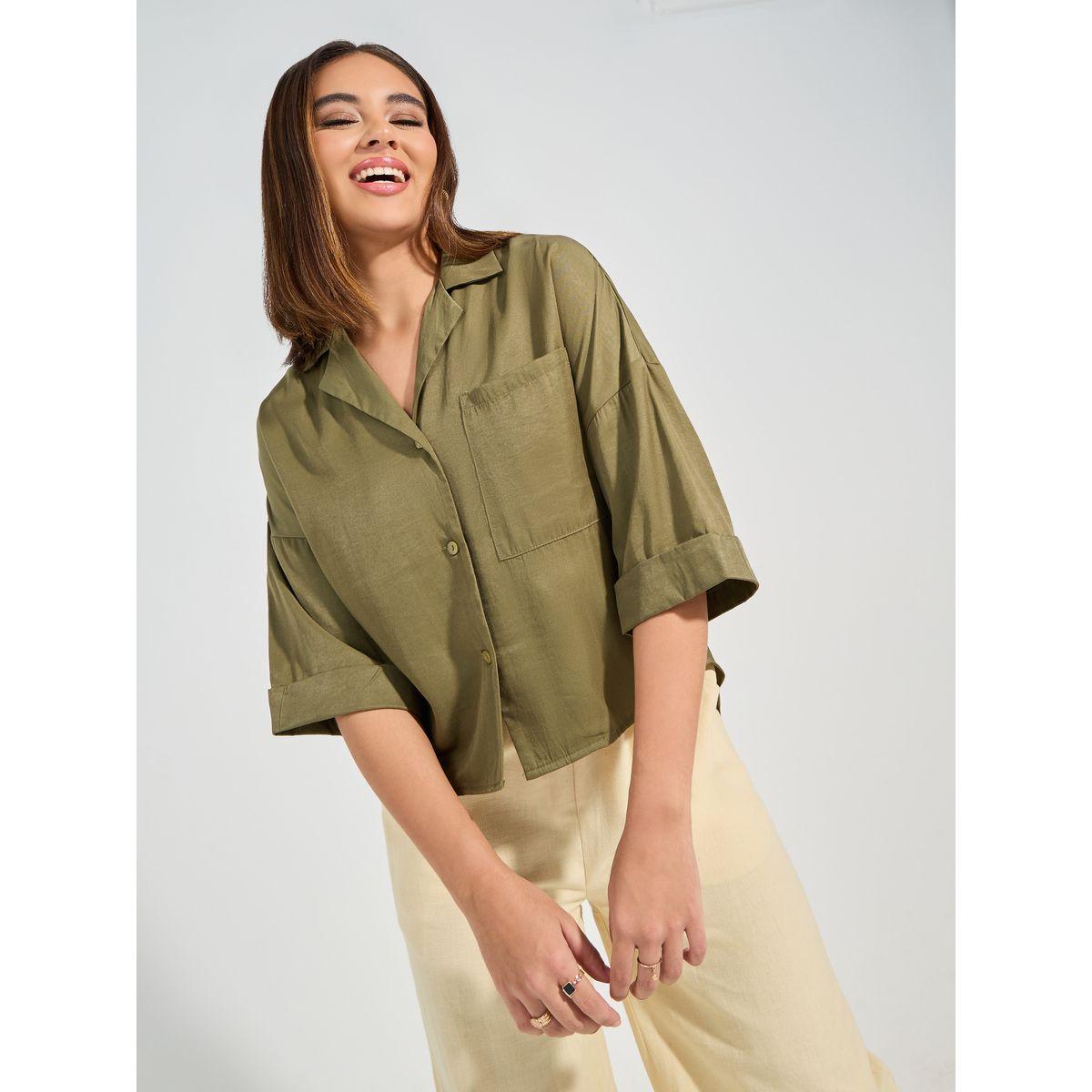 Causey X Styli  Solid Dropped Shoulder Oversized Shirt-women-clothing-shirtsandblouses-shirts-image-3