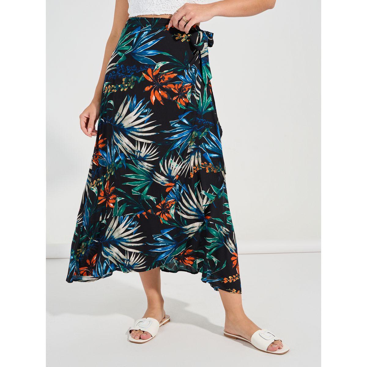 Causey X Styli  Tropical Print Wrap Maxi Skirt-women-clothing-bottoms-skirts-image-2