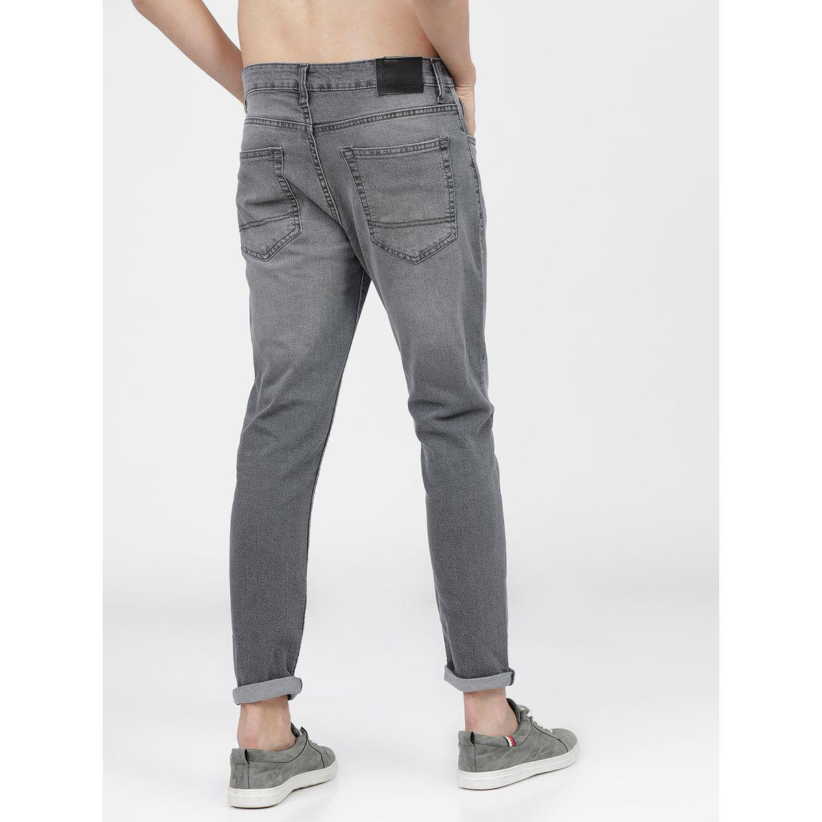 جينز قابل للتمدد مع قصة مستدقة وتفاصيل باهتة هايلاندر × ستايلي-men-clothing-bottoms-jeans-image-2
