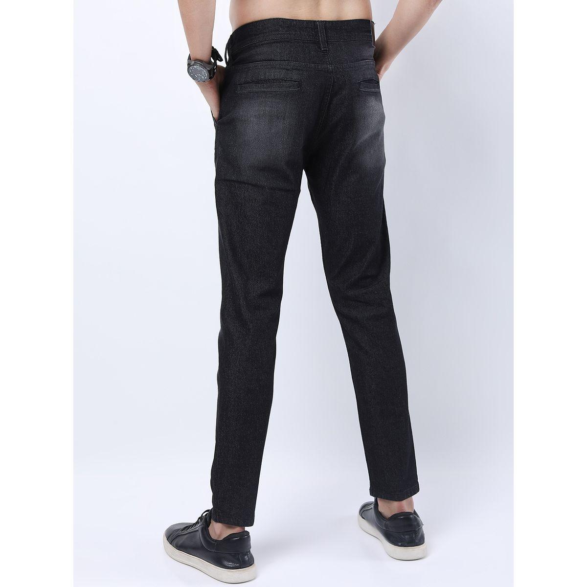 جينز سادة قابل للتمدد مع قصة مستقيمة كيتش × ستايلي-men-clothing-bottoms-jeans-image-2