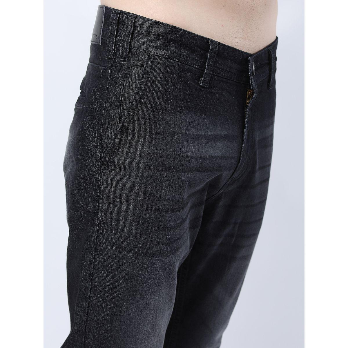 جينز سادة قابل للتمدد مع قصة مستقيمة كيتش × ستايلي-men-clothing-bottoms-jeans-image-3