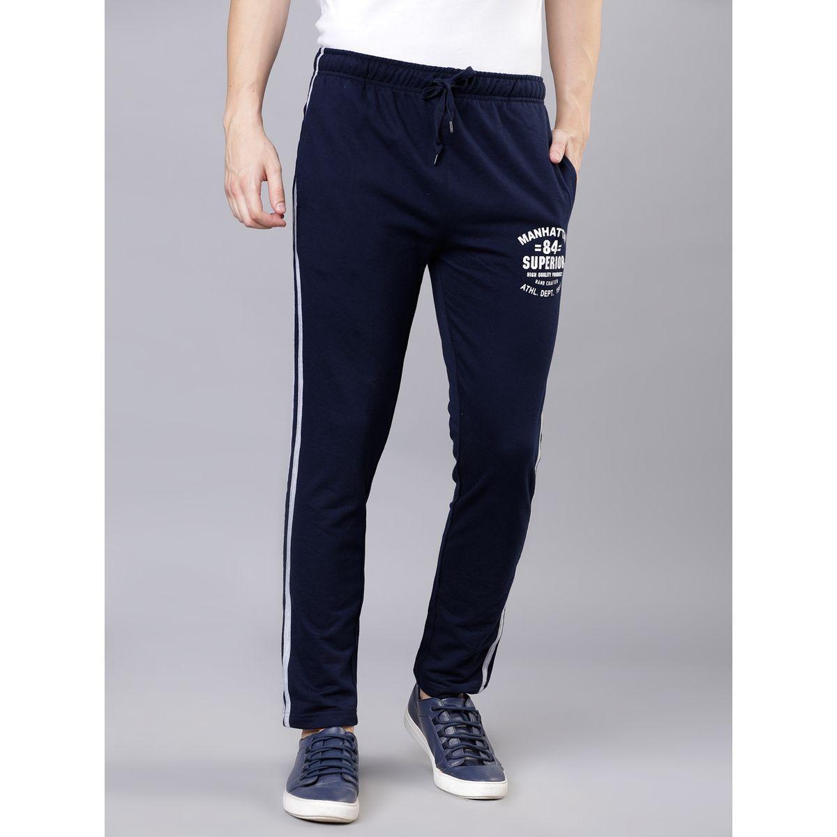 بنطال رياضي بأشرطة جانبية وقصة سليم فت هايلاندر × ستايلي-men-clothing-sportswearandactivewear-bottoms-image-1