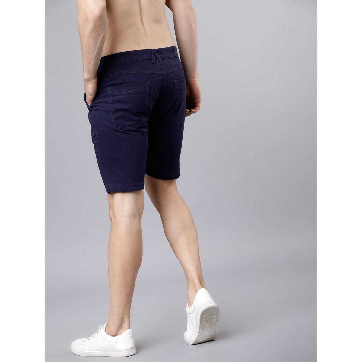 Highlander X Styli  Solid Slim Fit Chino Shorts-men-clothing-bottoms-shorts-image-2