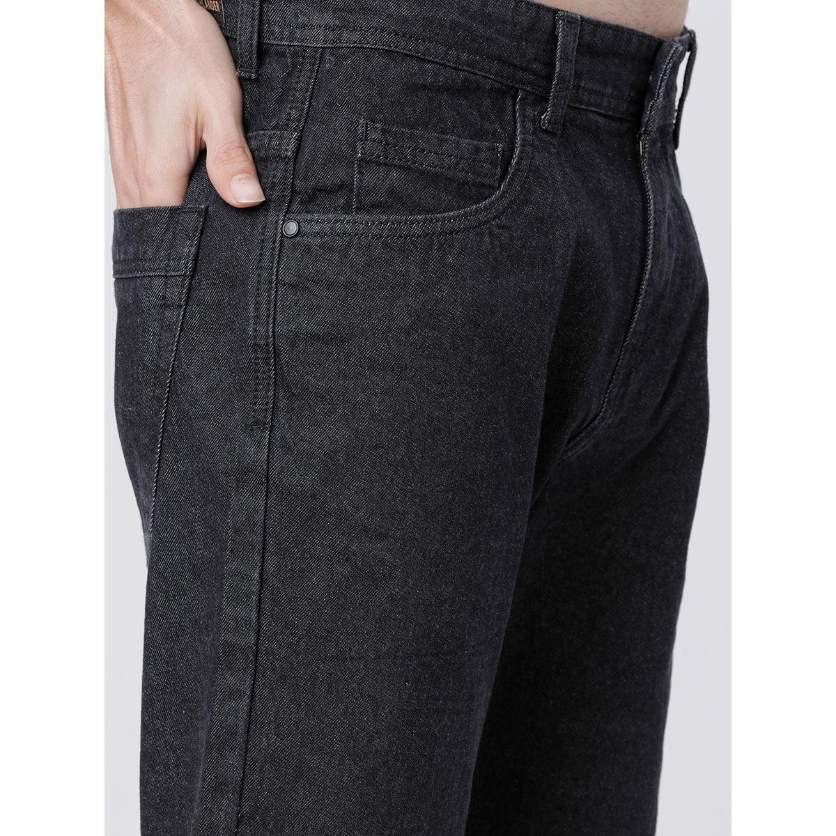 شورت دنيم سادة بقصة سليم فت هايلاندر × ستايلي-men-clothing-bottoms-shorts-image-3