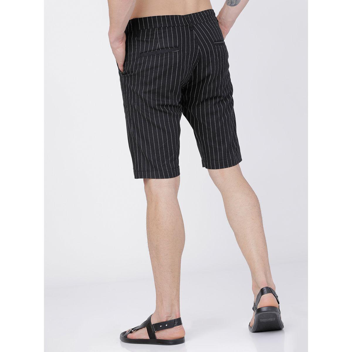 Highlander X Styli  Striped Slim Fit Casual Shorts-men-clothing-bottoms-shorts-image-2
