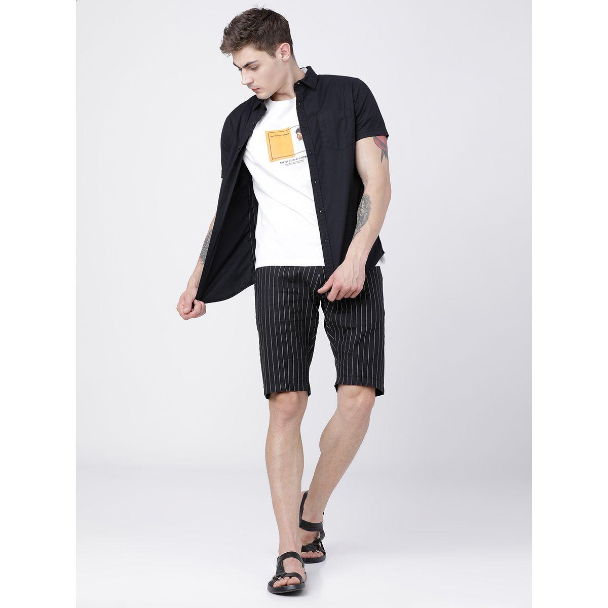 Highlander X Styli  Striped Slim Fit Casual Shorts-men-clothing-bottoms-shorts-image-4