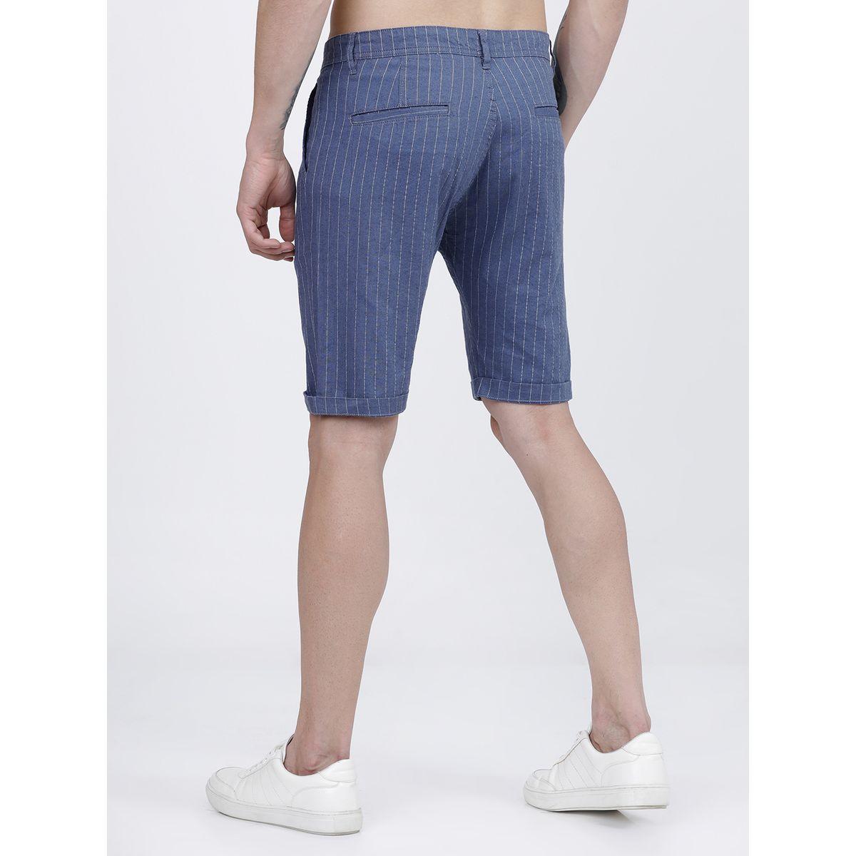 Highlander X Styli  Striped Slim Fit Casual Shorts-men-clothing-bottoms-shorts-image-2