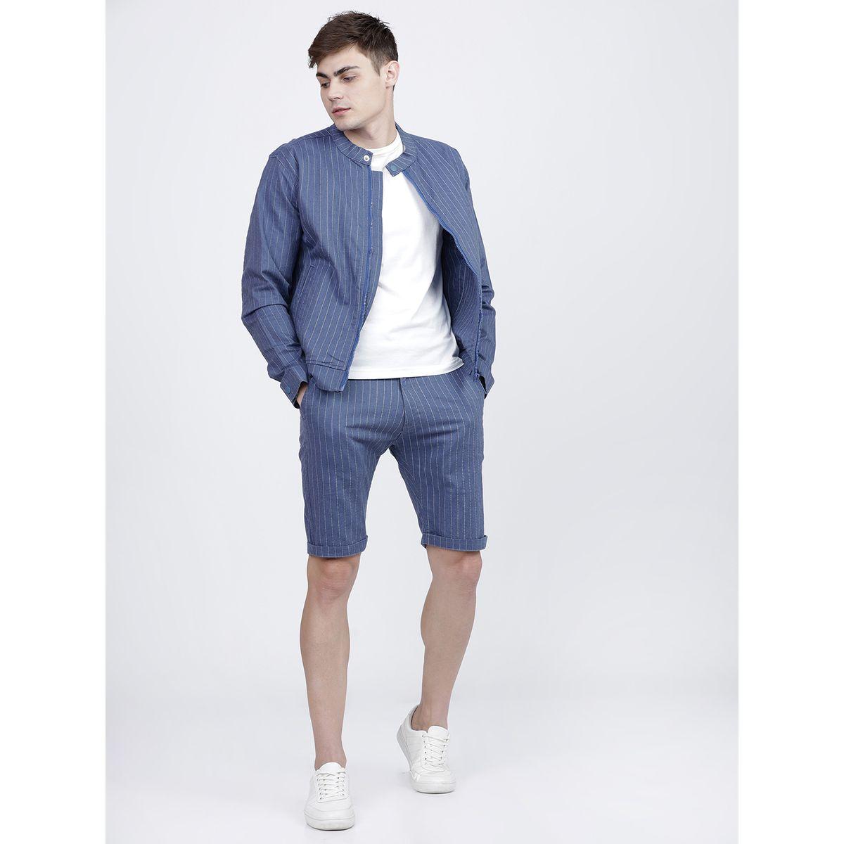 Highlander X Styli  Striped Slim Fit Casual Shorts-men-clothing-bottoms-shorts-image-4