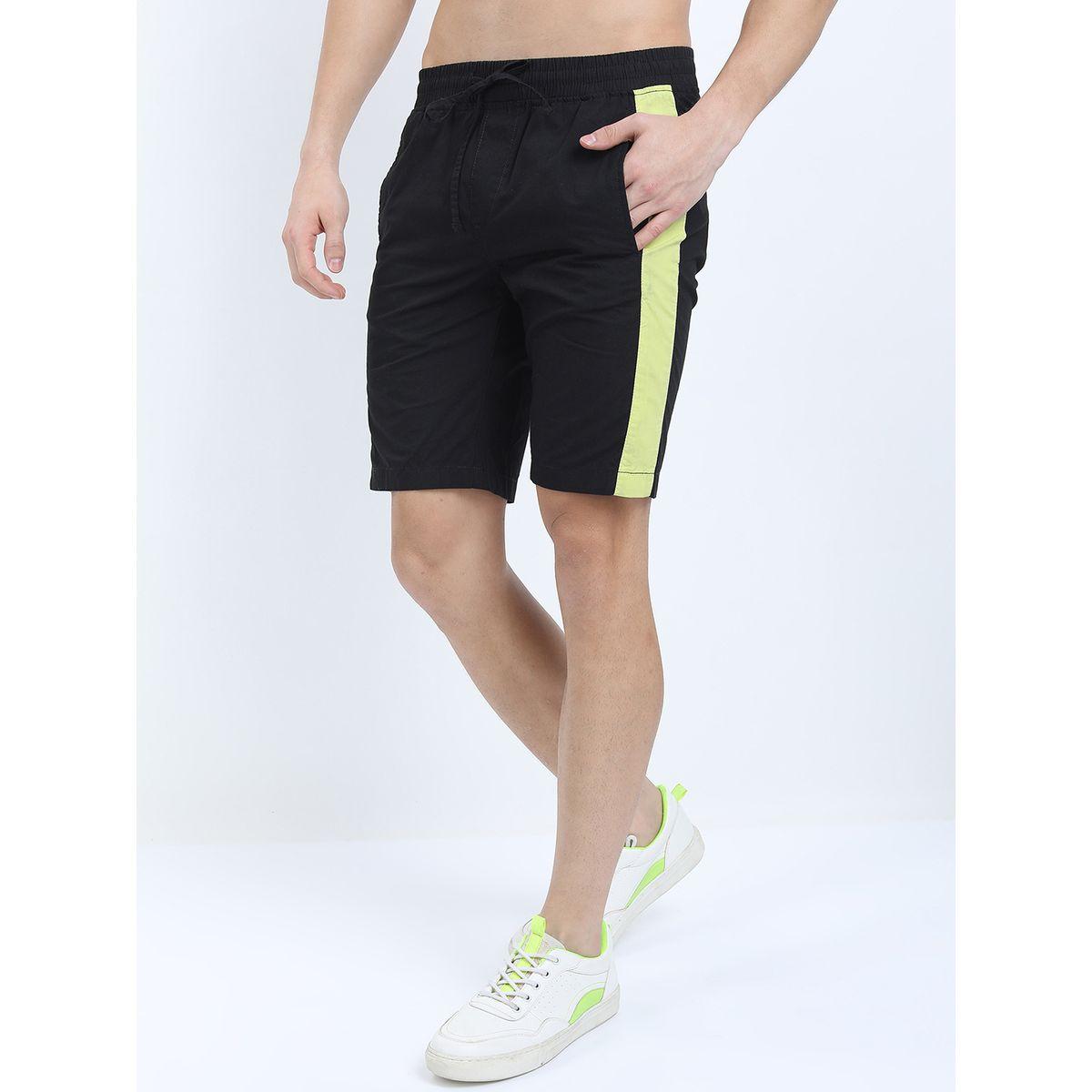 Highlander X Styli  Side Striped Panel Slim Fit Shorts-men-clothing-bottoms-shorts-image-1