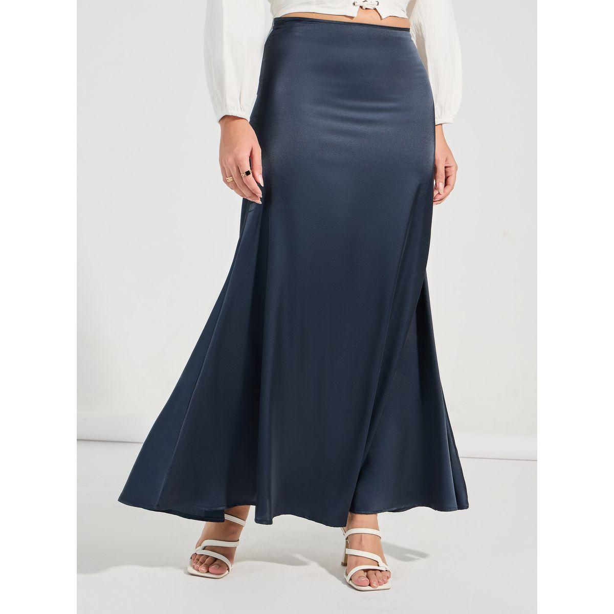 Causey X Styli  Satin Mermaid Hem Maxi Skirt-women-clothing-bottoms-skirts-image-2