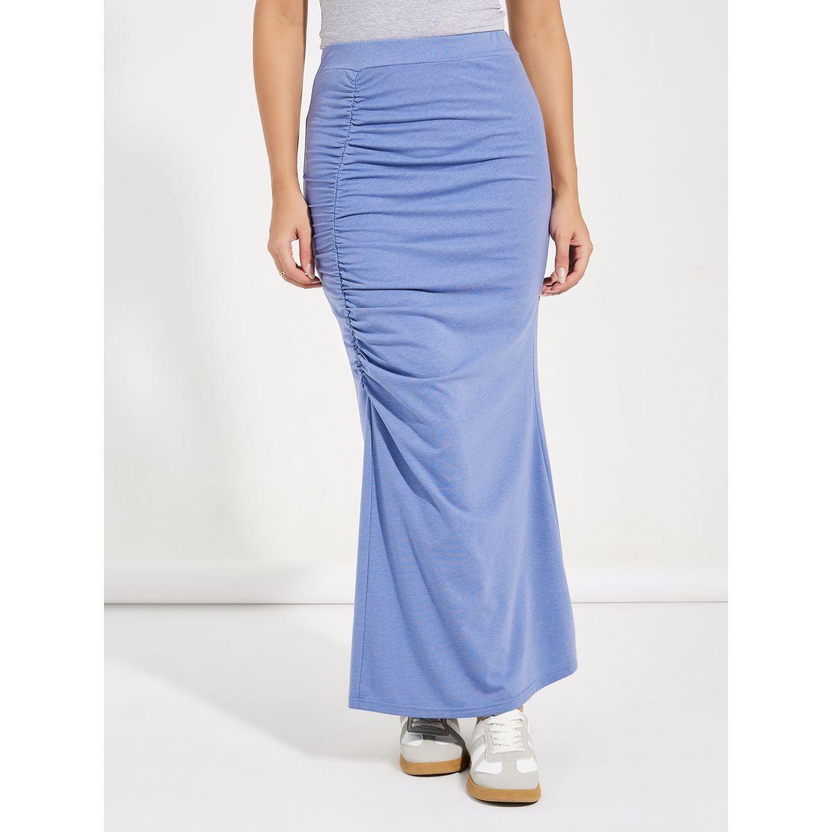 Causey X Styli  Gathered Detail Elastic Waistband Maxi Skirt-women-clothing-bottoms-skirts-image-2