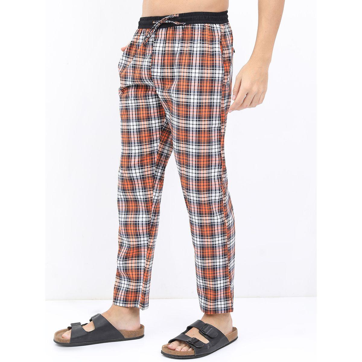 Highlander X Styli  Tartan Checked Mid-Rise Lounge Pants-men-clothing-nightwear-pyjamaandshorts-image-1