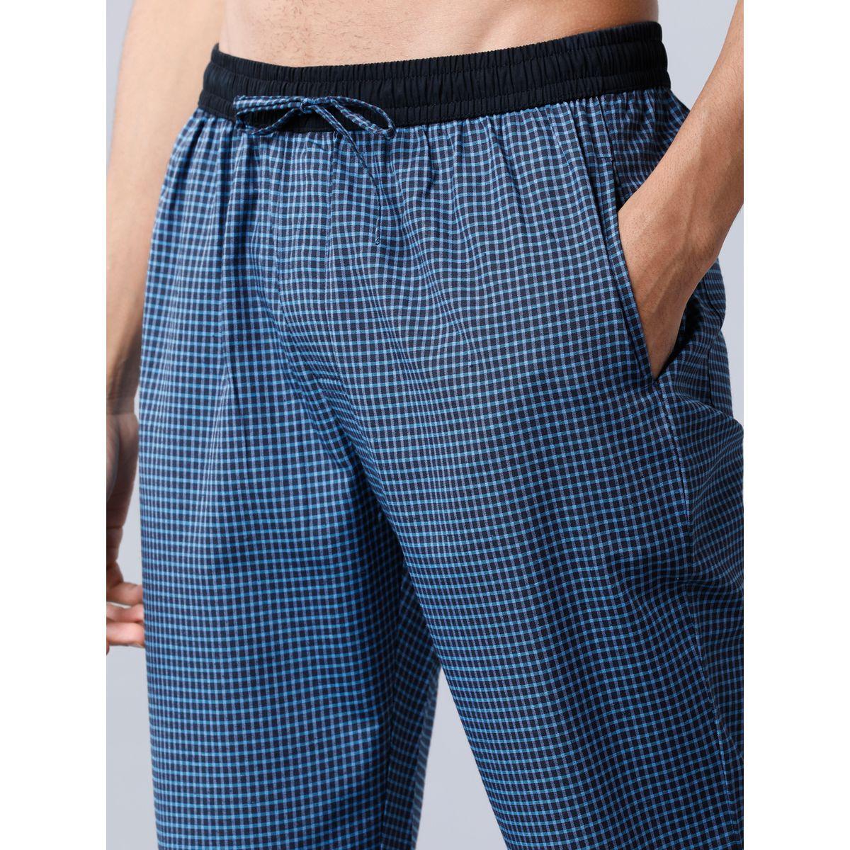 بنطال قصير مطبع بطبعة مربعات هايلاندر × ستايلي-men-clothing-nightwear-pyjamaandshorts-image-3