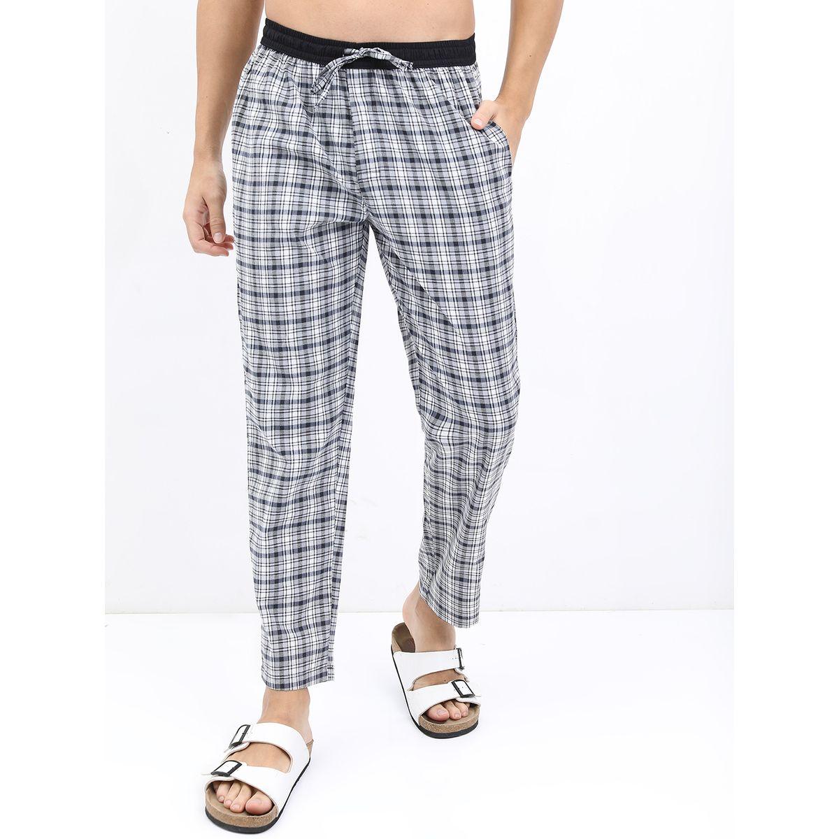 Highlander X Styli  Checked Plaid Mid Rise Lounge Pants-men-clothing-nightwear-pyjamaandshorts-image-1
