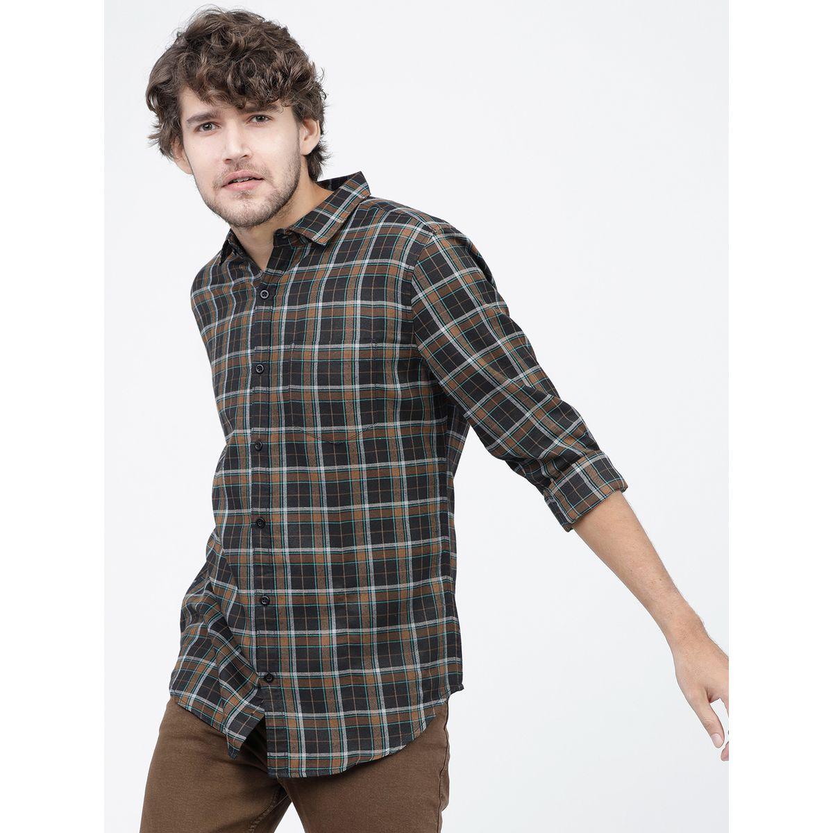 قميص كاروهات بقصة سليم فت كيتش × ستايلي-men-clothing-shirts-image-1