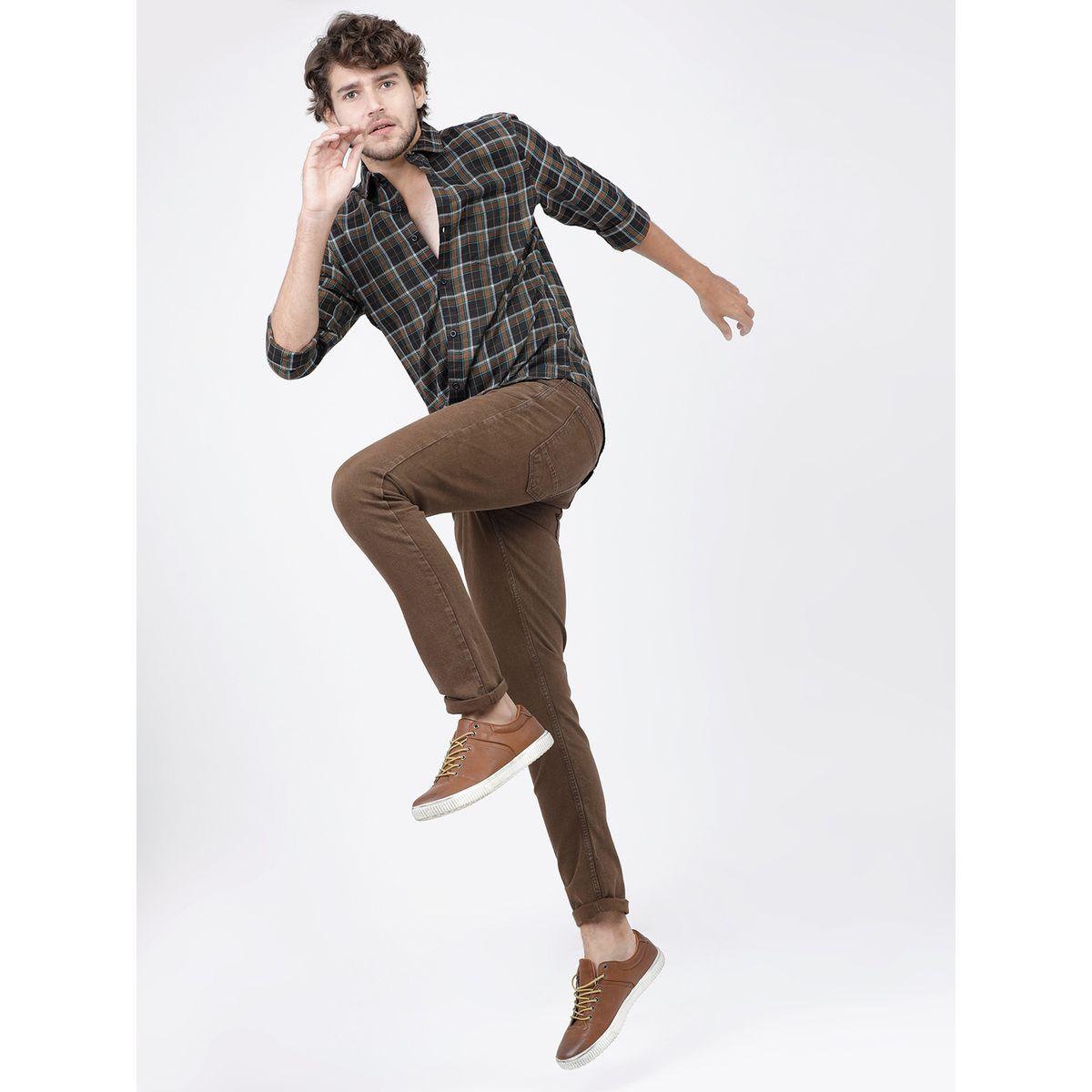 قميص كاروهات بقصة سليم فت كيتش × ستايلي-men-clothing-shirts-image-4