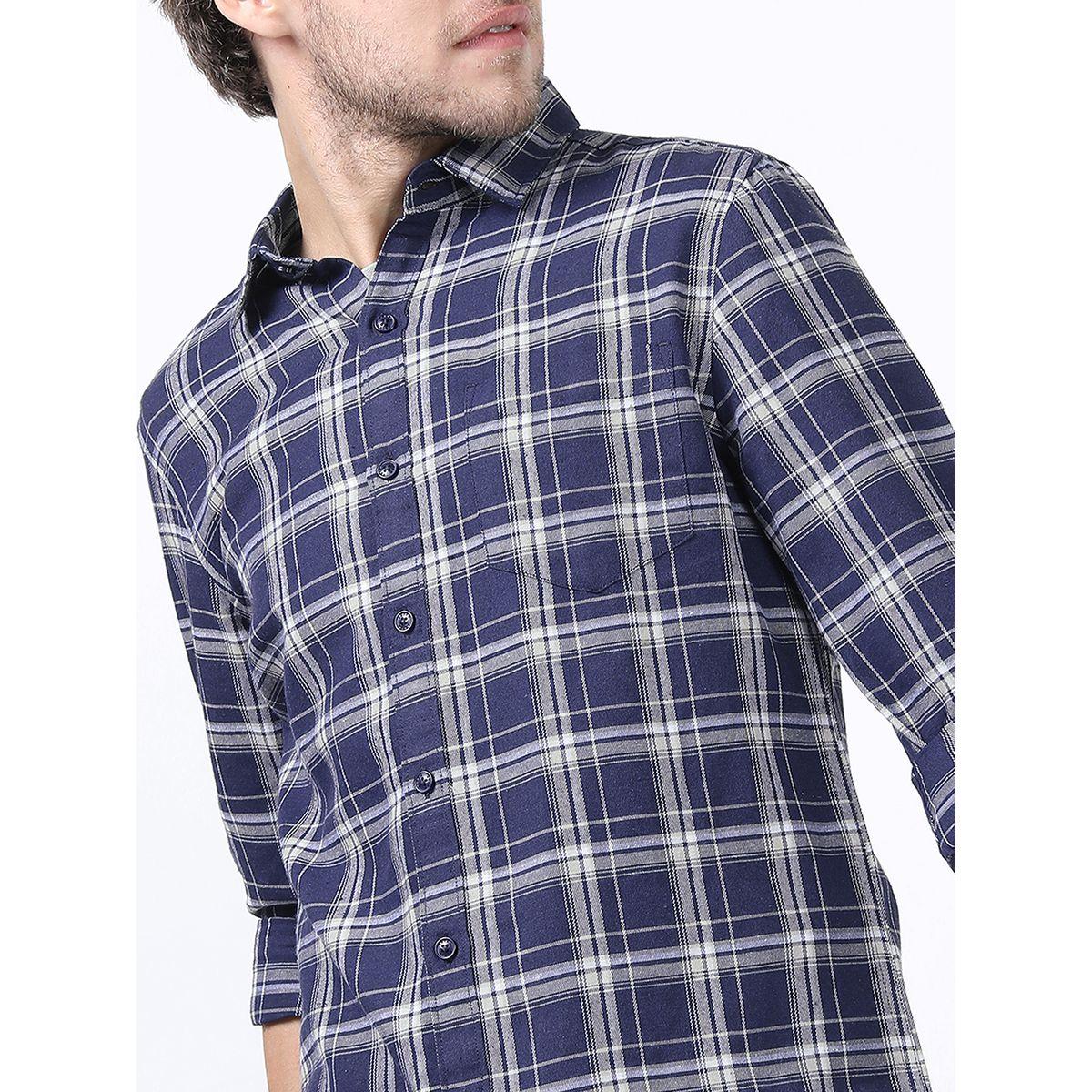 Ketch X Styli  Slim Fit Checked Casual Shirt-men-clothing-shirts-image-2