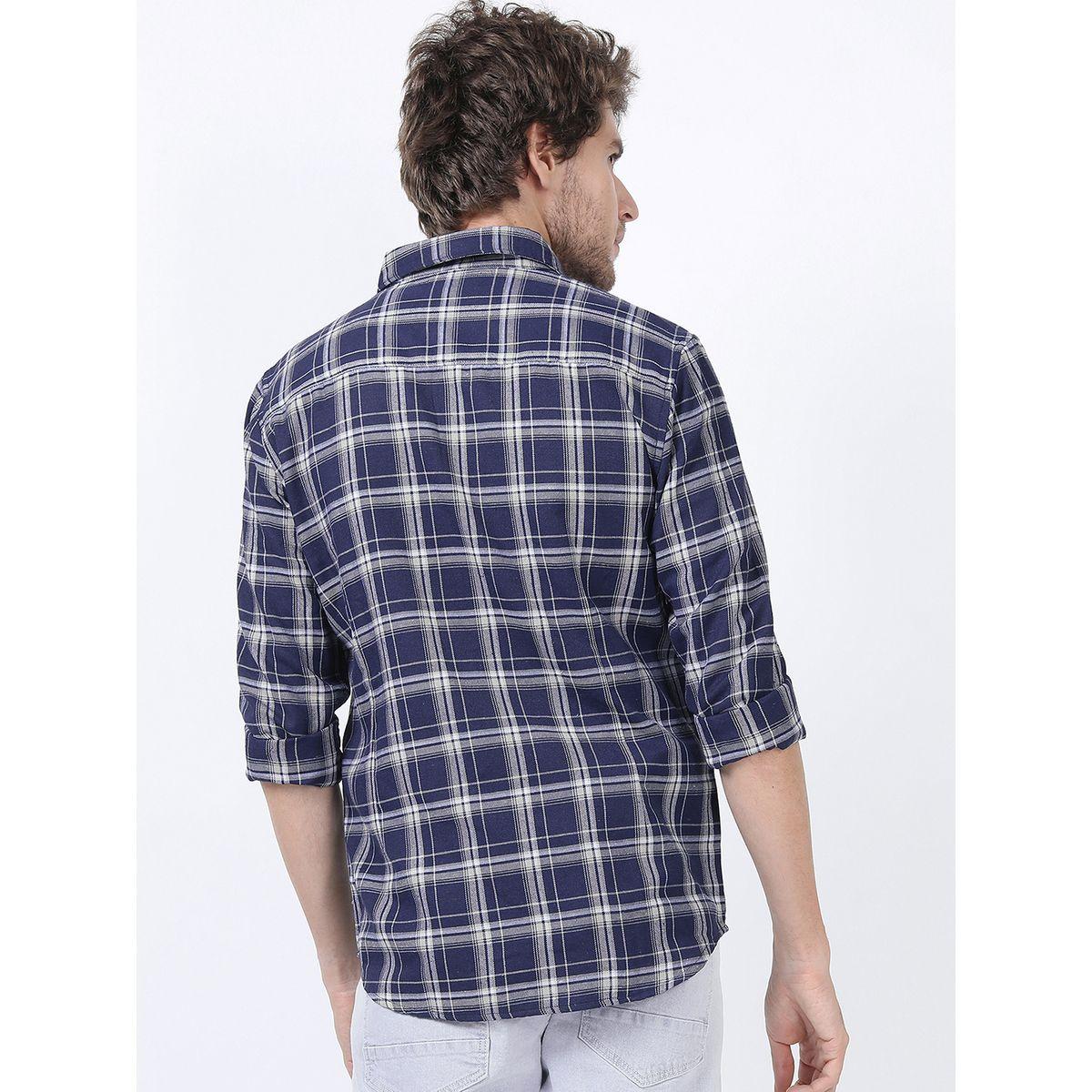 Ketch X Styli  Slim Fit Checked Casual Shirt-men-clothing-shirts-image-3