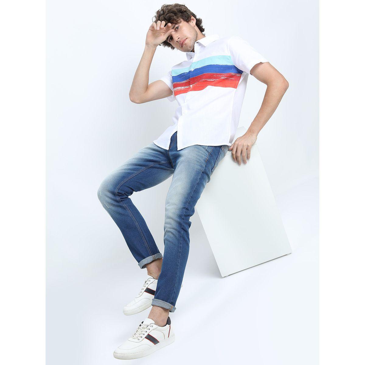 Ketch X Styli  Contrast Print Cotton Casual Shirt-men-clothing-shirts-image-4