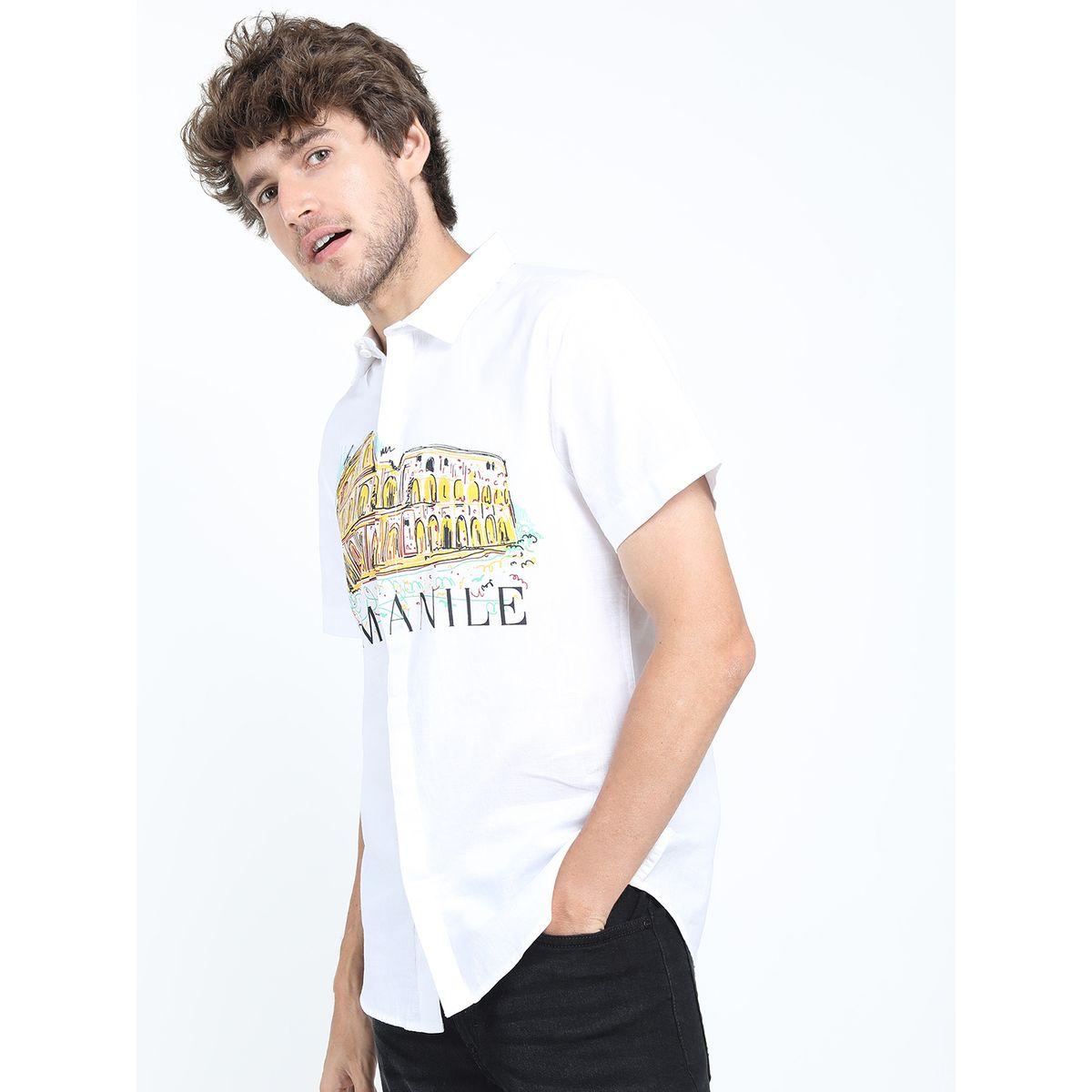 Ketch X Styli  Slim Fit Printed Cotton Casual Shirt-men-clothing-shirts-image-1