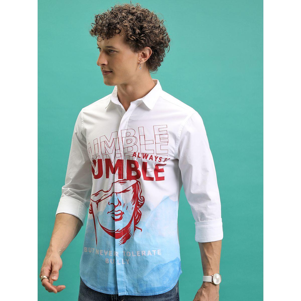 Ketch X Styli  Slim Fit Casual Shirt with Concealed Placket-men-clothing-shirts-image-1