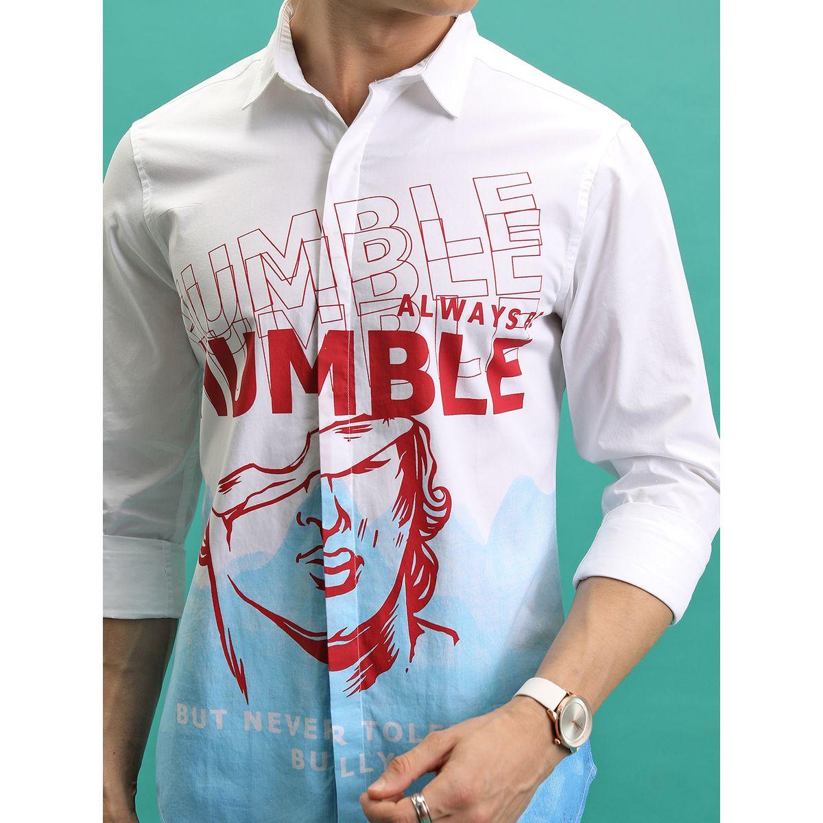 Ketch X Styli  Slim Fit Casual Shirt with Concealed Placket-men-clothing-shirts-image-2