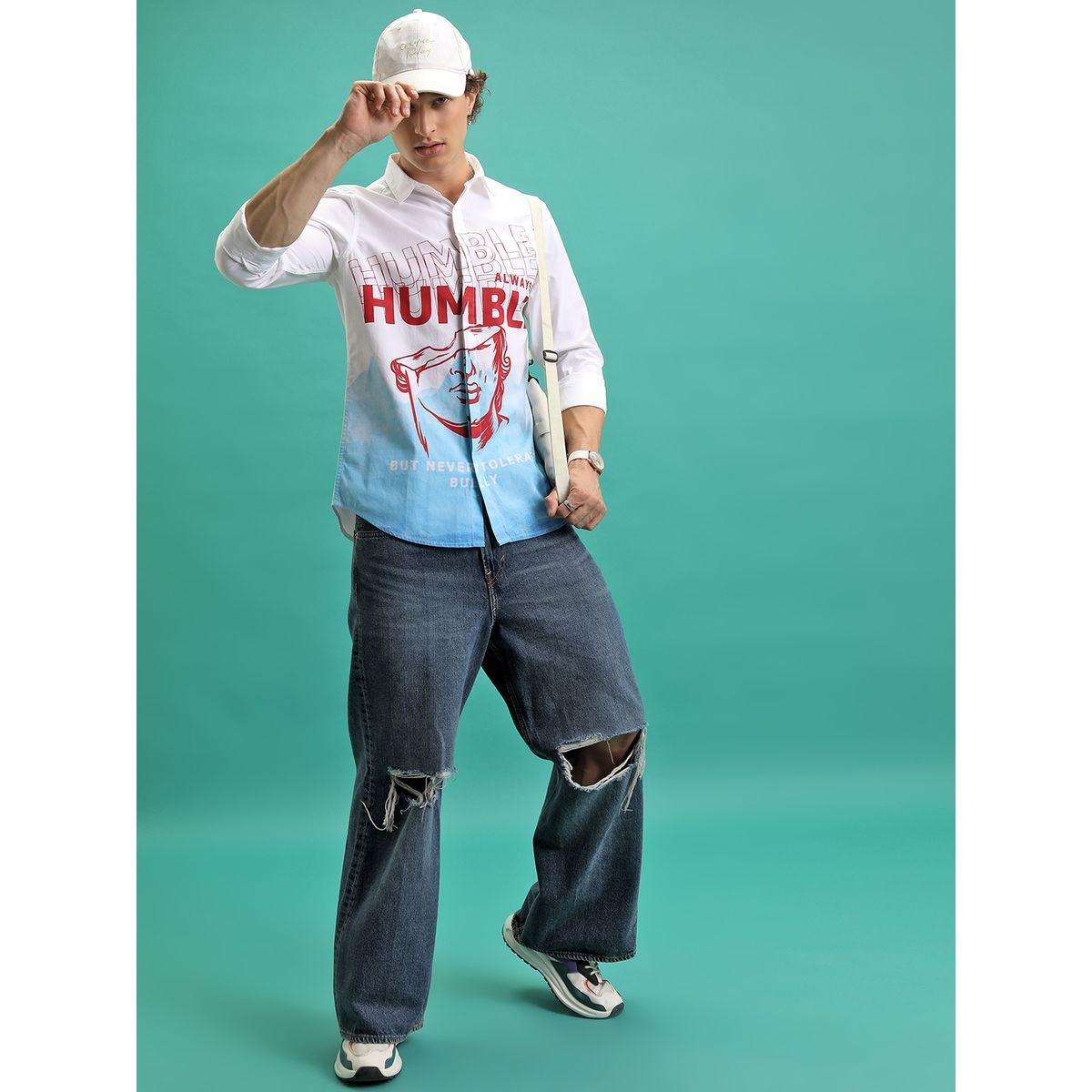 Ketch X Styli  Slim Fit Casual Shirt with Concealed Placket-men-clothing-shirts-image-4
