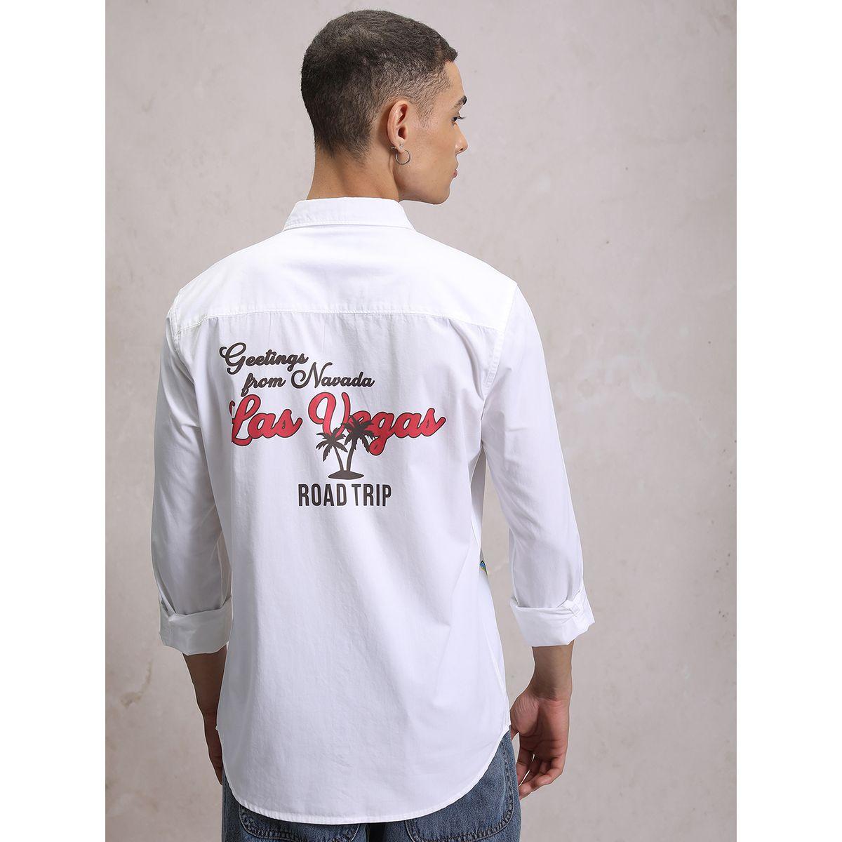 Ketch X Styli  LA Graphic Print Cotton Casual Shirt-men-clothing-shirts-image-3