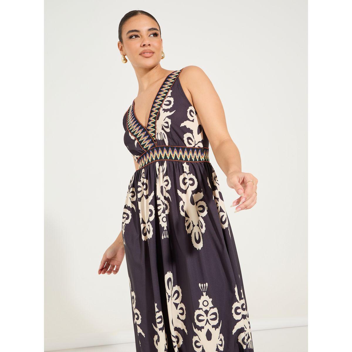 فستان طويل بلا كمام مع طبعة بوهيمية-women-clothing-dresses-image-5