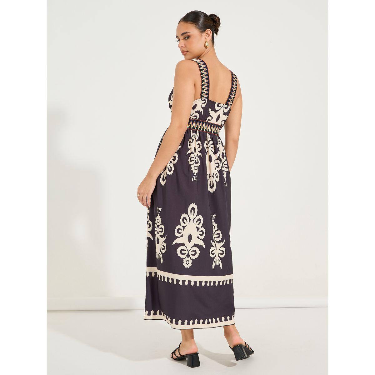 Styli Bohemian Print Sleeveless A-Line Maxi Dress-women-clothing-dresses-image-6