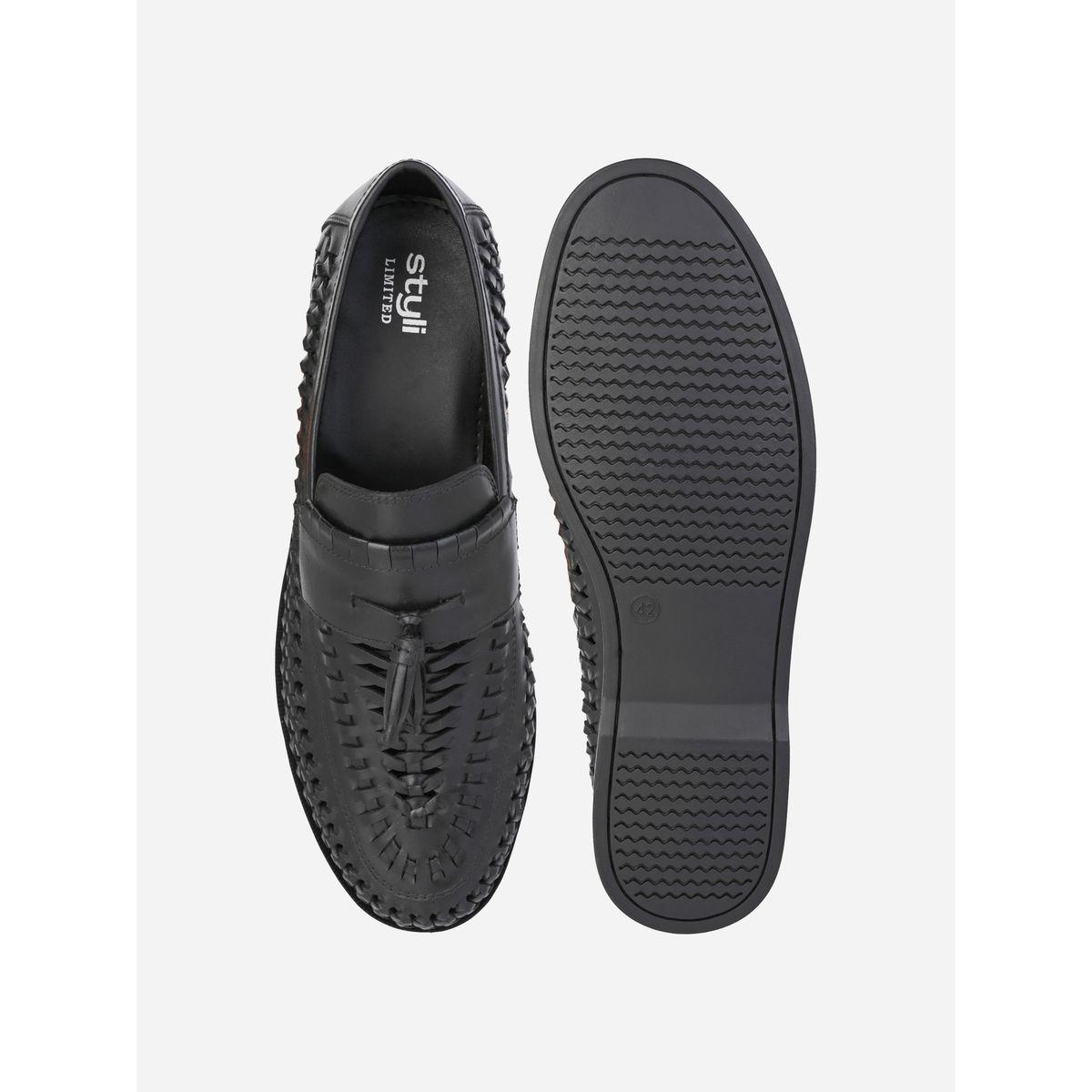 Styli Limited Genuine Leather Handmade Woven Loafers-men-shoes-loafersandmoccasins-image-6