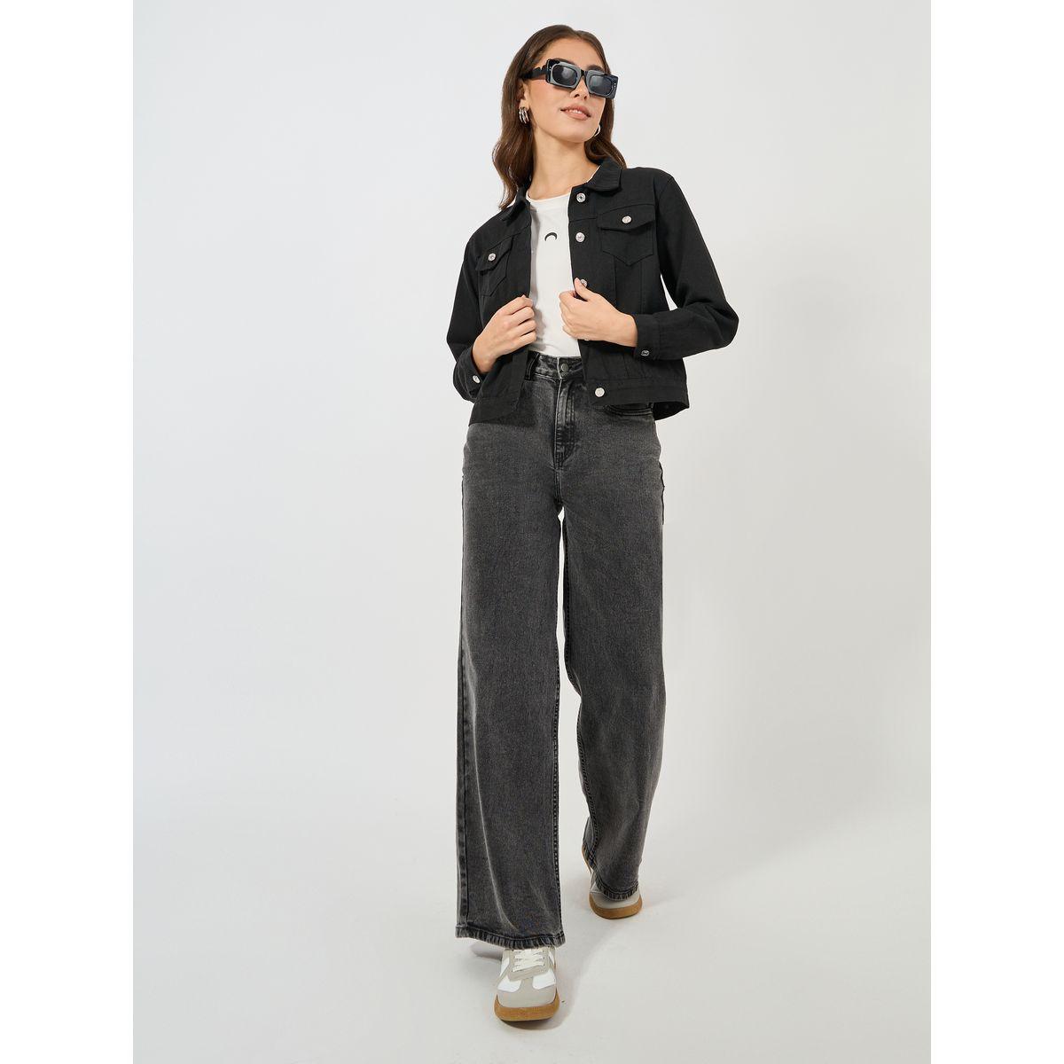 جاكيت دنيم قصير بقصة عادية-women-winterwear-coatsandjackets-jackets-image-2