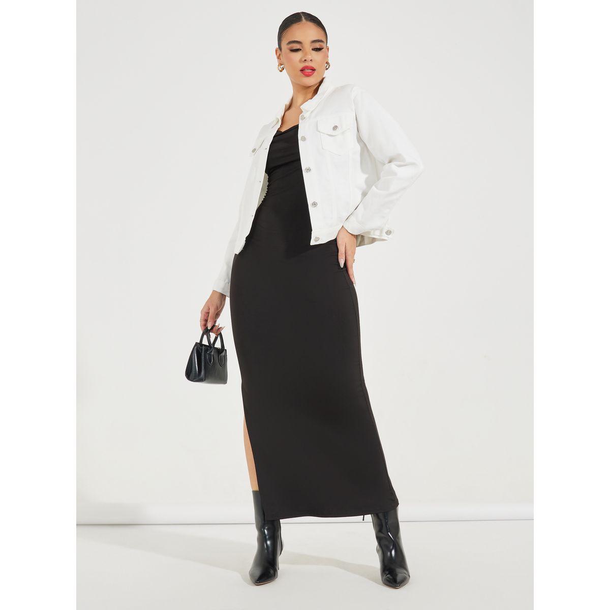 Styli Regular Fit Short Length Denim Jacket-women-winterwear-coatsandjackets-jackets-image-2