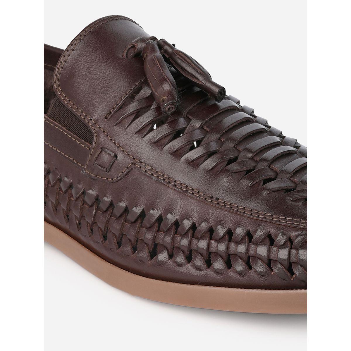 حذاء لوفرز جلد طبيعي بنمط منسوج مع شراشيب-men-shoes-formalshoes-image-8