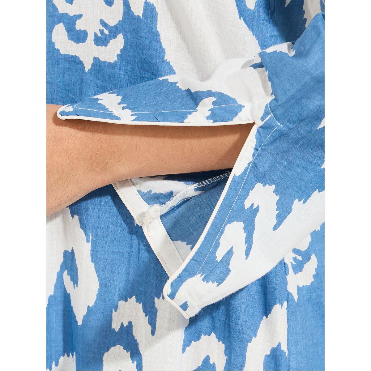 Styli AOP Cotton Long Sleeve Jalabiya with Side Slit-women-arabicclothing-jalabiyas-image-3